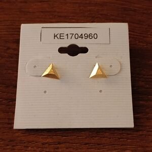 Post Stud Gold Earrings